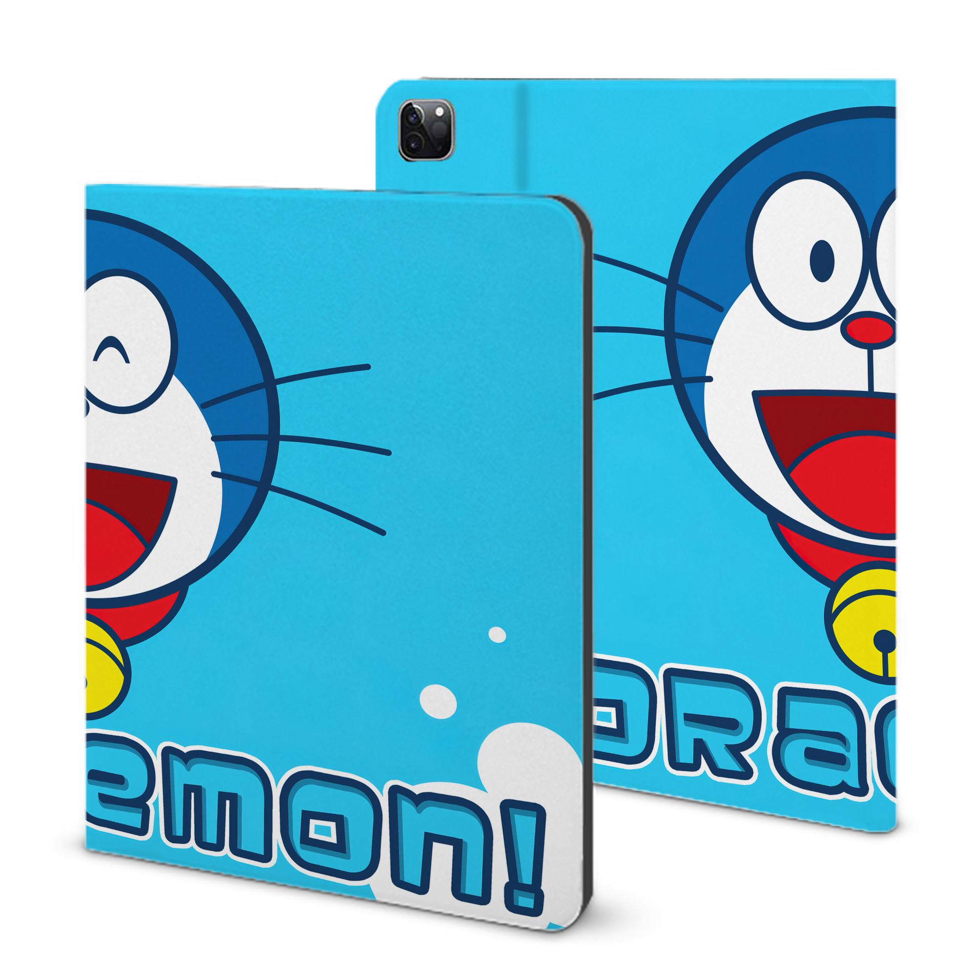 （画像用） ドラえもん Doraemon IPad ケース ブック型 PUレザー TPU 耐衝撃 軽量 薄型 ペン収納なし 全面保護 IPad 各モデル対応